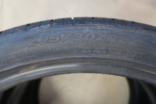 2 stk. dæk HANKOOK 295/30ZR22-103Y