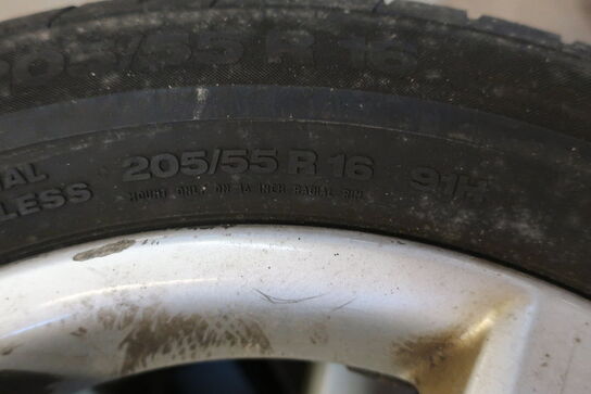 4 stk. dæk CONTINENTAL 205/55 R 16 91V, 205/55 R 16 91H