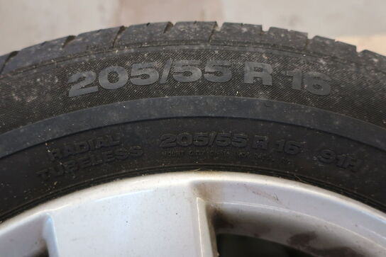 4 stk. dæk CONTINENTAL 205/55 R 16 91V, 205/55 R 16 91H