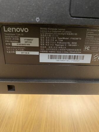 2 stk. Monitor 24¨ LENOVO