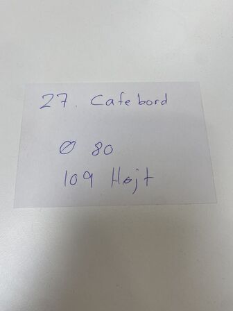 Cafebord Ø80