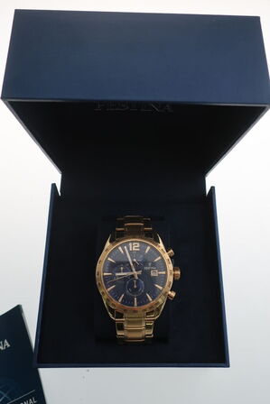 Herreur FESTINA Gold Chrono - guldfarvet stål F20266/2