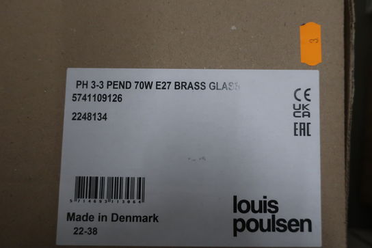 Pendel LOUIS POULSEN PH 3-3 Messing/Glas