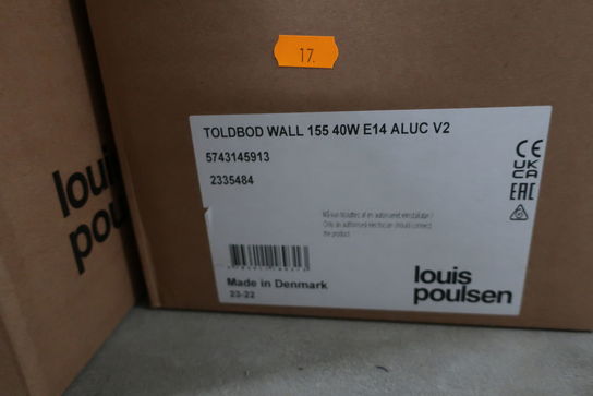 Væglampe LOUIS POULSEN Toldbod Wall 155 Aluc V2