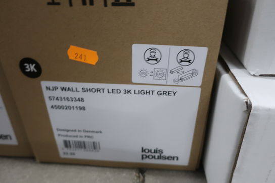 Væglampe LOUIS POULSEN NJP wall Shirt LED Light Grey