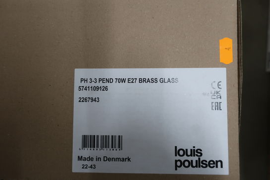 Pendel LOUIS POULSEN PH 3-3 Messing/Glas