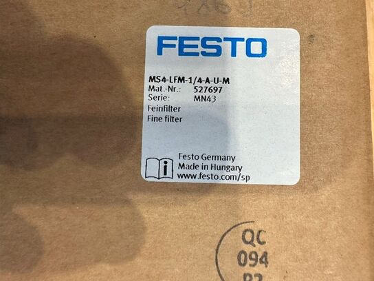 4 stk. finfiltre FESTO MS4-LFM-1/4-A-U-M