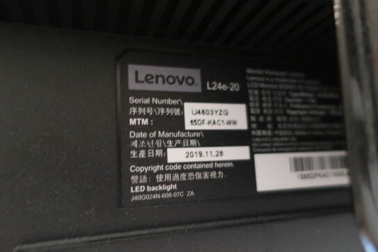 Computerskærm LENOVO S24e-20