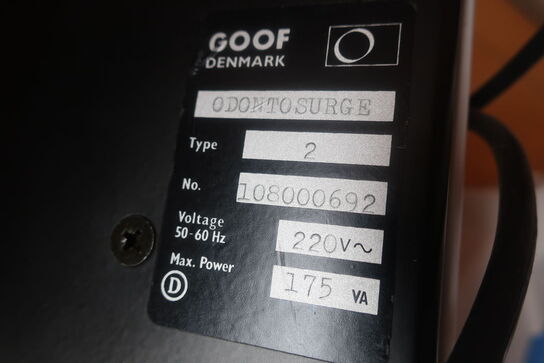 Tandlægeapparat GOOF DENMARK Odontosurge Type 2