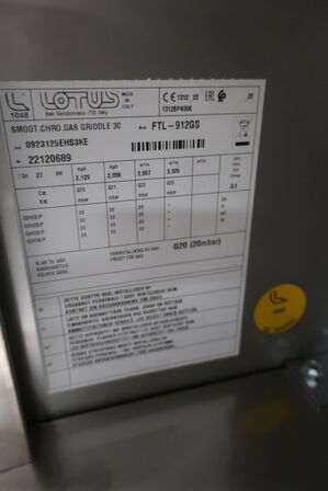 Stegeplade LOTUS FTL-912GS