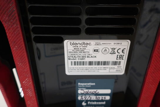 Blender BLENDTEC Stealth 885 Black