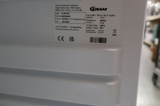 Køleskab GRAM K 220 RG
