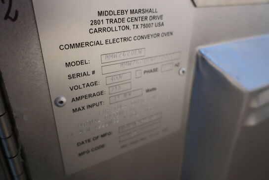 Dobbelt båndovn MIDDLEBY MARSHALL MMW2620EW