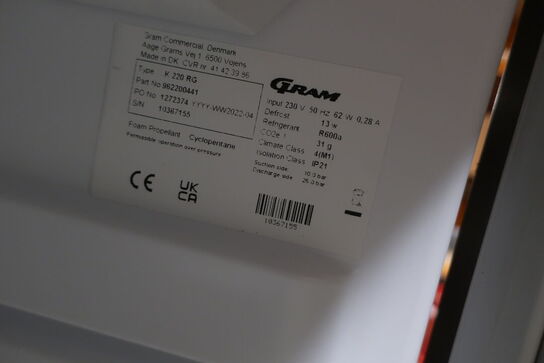 Køleskab GRAM K 220 RG