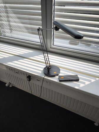 Lampe samt dockin-station 