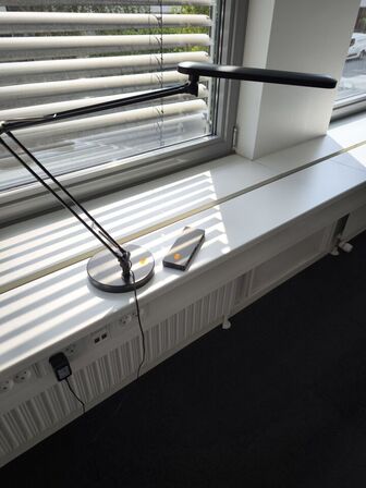 Lampe samt dockin-station 