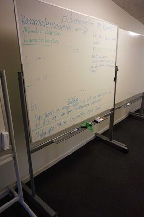 4 stk Whiteboards i aas str 