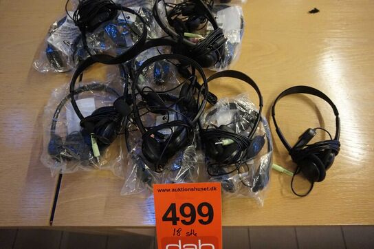 18 stk Ass Headset Logitec m.m. 