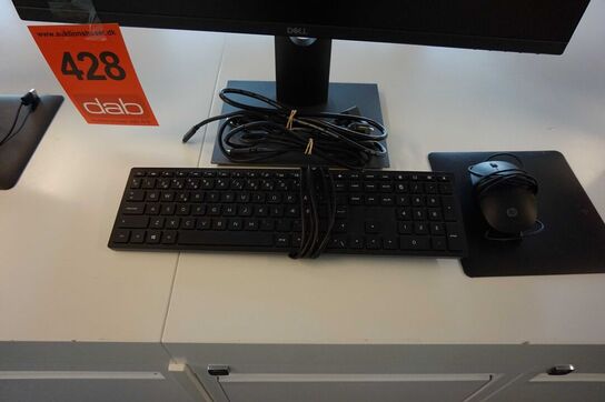 Dell 27" Pc Monitor med tastatur og mus 