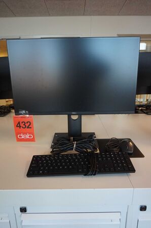 Dell 27" Pc Monitor med tastatur og mus 