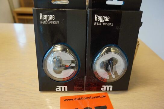 20 stk Reggae in-ear earphones 