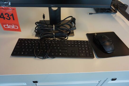 Dell 27" Pc Monitor med tastatur og mus 