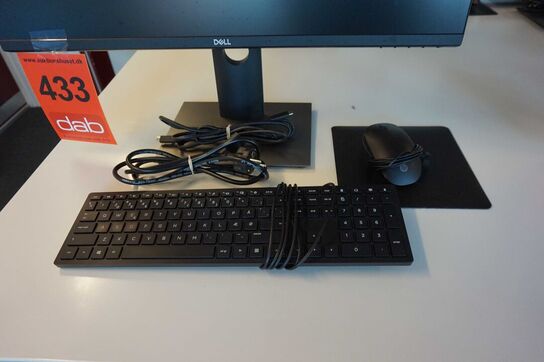 Dell 27" Pc Monitor med tastatur og mus 