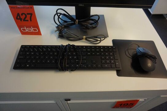 Dell 27" Pc Monitor med tastatur og mus 