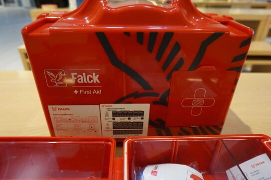 2 stk Falck First aid kit med vægophæng 