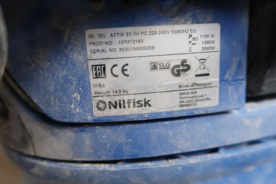 Støvsuger NILFISK Attix 33-2H PC
