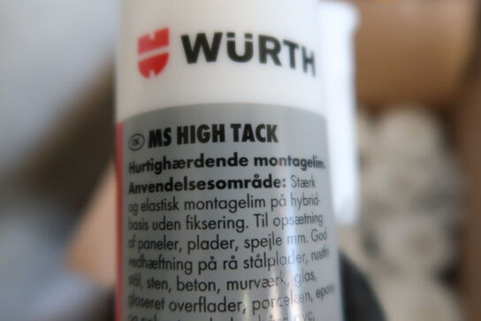 12 stk. Montagelim WÜRTH MS High Tack