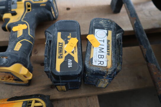 3 stk. Skruemaskiner DEWALT