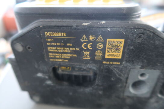Akku-krydslinjelaser DEWALT DCE088G18