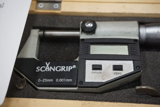 2 stk. indvendige mikrometer SCANGRIP