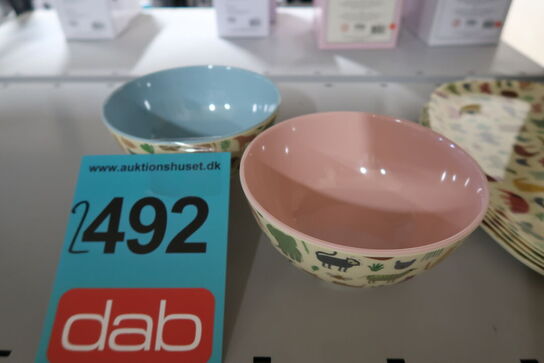8 dele Rice Børnetallerkener & skåle 