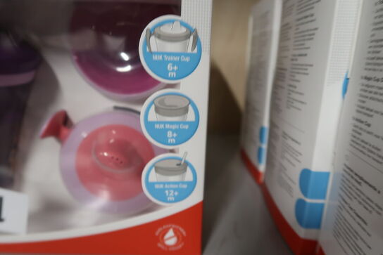 3 pk. NUK Spisesæt Lær-at-drikke 6+ mdr. 