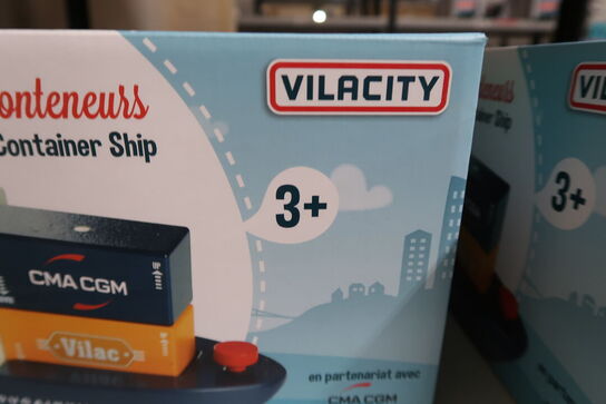 Vilac City containerskib med magnetiske klodser, stor