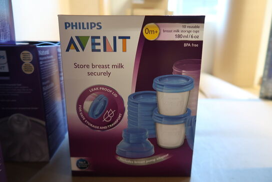 4 pk. Philips Avent Kopper til opbevaring af modermælk