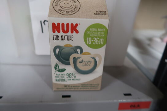60 pk. Bæredygtige NUK For Nature Sutter i 2 Pak 
