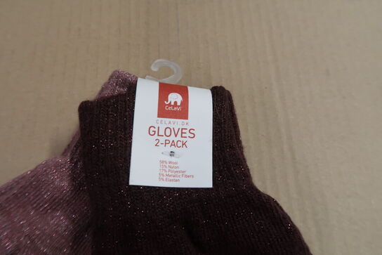 9 pk. CeLaVi Magic glitter vanter 2-pak - 694 - Str. 1-2 år & 3-6 år