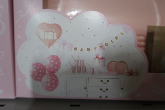 5 stk. Babyshower sæt, pige