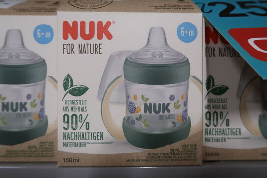 13 pk. NUK For Nature Drikkekop med tud Grøn