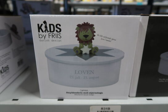 2 stk. Kids By Friis Smykkeskrin med stjernetegn