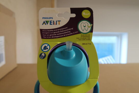 7 stk. Philips Avent Sugerørskopper - girl