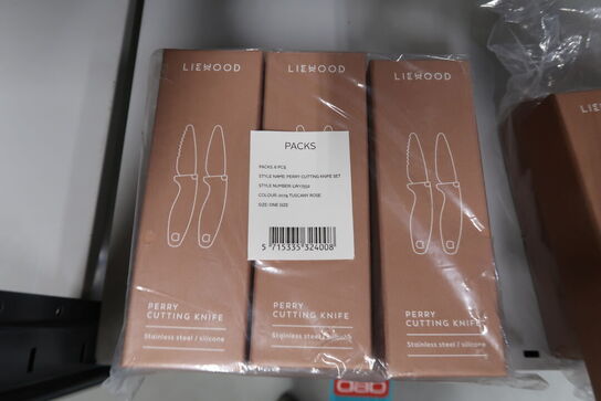6 pk. Liewood Perry børne køkkenknive, Tuscany rose - 2 stk. i hver 