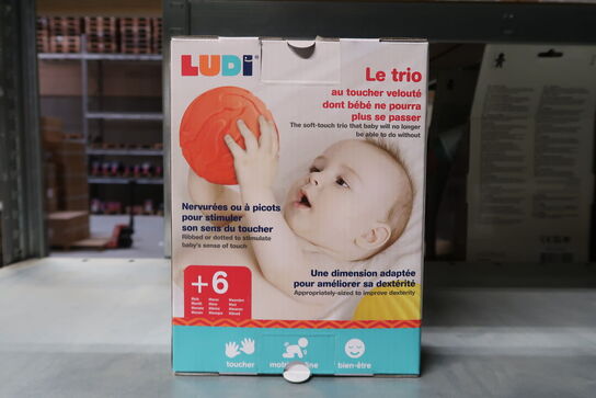 3 pk. Ludi sansebolde, grov struktur - 3 stk. i hver pakke 