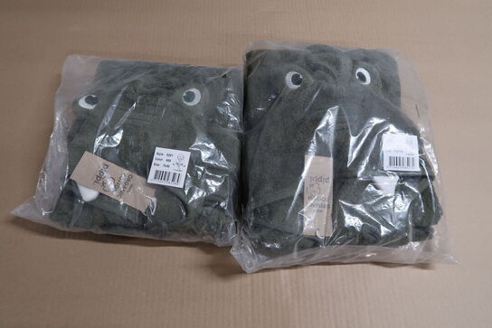 2 stk. Pippi Bath robe - Badrock - Str. 74/80 & 110/116