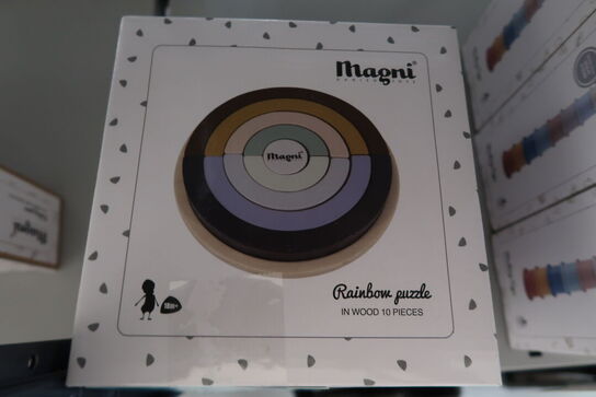 4 pk. Magni | Regnbue puslespil, FSC 100% | 3216