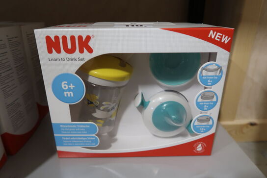 3 pk. NUK Spisesæt Lær-at-drikke 6+ mdr. 