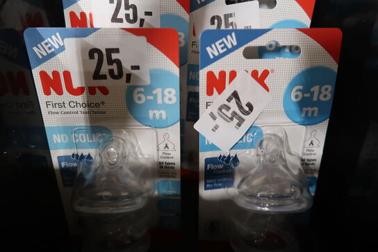 20 pk. NUK First Choice+ Silicone Teat 2 Pack 